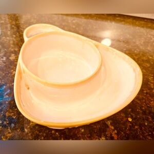Vintage Pottery Chips n Dip Bowl